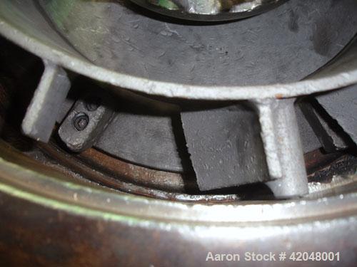 Used Mikro Air Classifying Mill, model 30 ACM, carbon steel. Approximate 30’’ diameter grinding chamber. Rotor speed 4320 to 5770 rpm, driven by a 30 hp, 3/60/230/460 volt motor. Separator wheel 600 ...