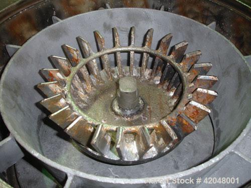 Used Mikro Air Classifying Mill, model 30 ACM, carbon steel. Approximate 30’’ diameter grinding chamber. Rotor speed 4320 to 5770 rpm, driven by a 30 hp, 3/60/230/460 volt motor. Separator wheel 600 ...