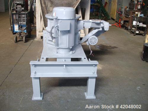 Used Mikro Air Classifying Mill, Model 30 ACM, Carbon Steel. Approximate 30’’ diameter grinding chamber. Rotor speed 4320 to 5770 rpm, driven by a 30 hp, 3/60/230/460 volt motor. Separator wheel 600 ...