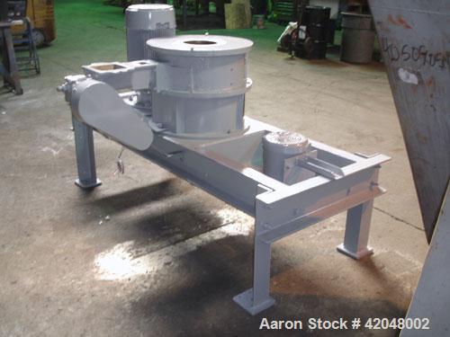 Used Mikro Air Classifying Mill, Model 30 ACM, Carbon Steel. Approximate 30’’ diameter grinding chamber. Rotor speed 4320 to 5770 rpm, driven by a 30 hp, 3/60/230/460 volt motor. Separator wheel 600 ...