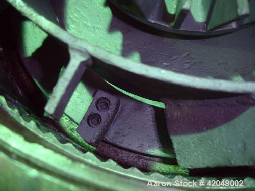 Used Mikro Air Classifying Mill, Model 30 ACM, Carbon Steel. Approximate 30’’ diameter grinding chamber. Rotor speed 4320 to 5770 rpm, driven by a 30 hp, 3/60/230/460 volt motor. Separator wheel 600 ...