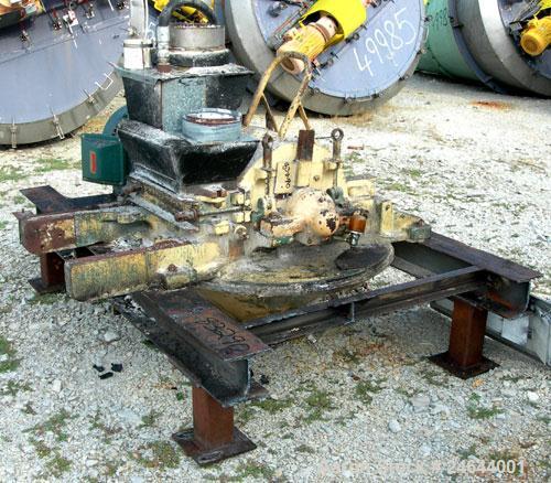 Used Mikro Pulverizer, Model 3TH, Carbon Steel. 14" Diameter x 14" wide rotor with approximate 14 rows of 4 swinging stirrup hammers. Gravity feed with chute, bottom screen, bottom discharge. Driven ...