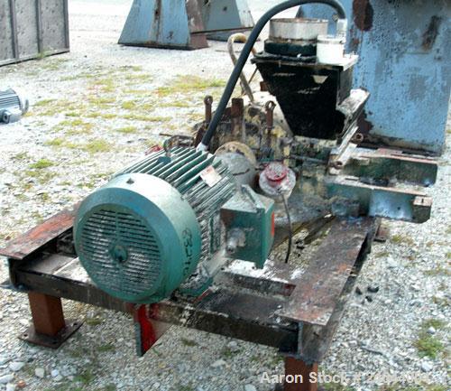 Used Mikro Pulverizer, Model 3TH, Carbon Steel. 14" Diameter x 14" wide rotor with approximate 14 rows of 4 swinging stirrup hammers. Gravity feed with chute, bottom screen, bottom discharge. Driven ...