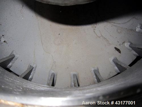 Used Mikro-ACM Pulverizer, Model 60 ACM CI, 304 Stainless Steel. 30" Diameter grinding chamber. Rotor driven by a 75 hp, 3/60/230/460 volt, 1775 rpm motor. Maximum rotor rpm 3000. 3000 to 4500 cfm ca...
