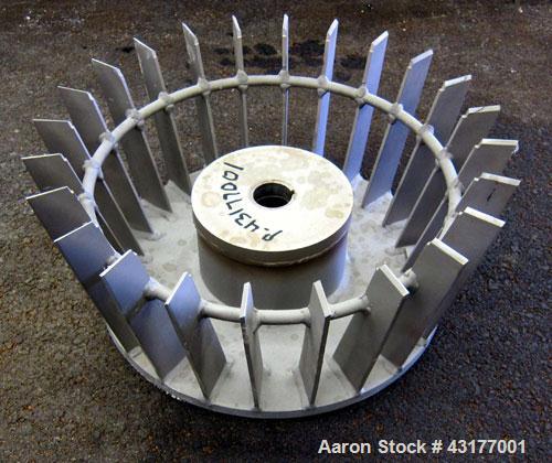 Used Mikro-ACM Pulverizer, Model 60 ACM CI, 304 Stainless Steel. 30" Diameter grinding chamber. Rotor driven by a 75 hp, 3/60/230/460 volt, 1775 rpm motor. Maximum rotor rpm 3000. 3000 to 4500 cfm ca...