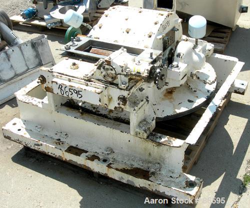 Used Mikro Pulverizer, Carbon Steel. Approximate 20" diameter x 12" wide rotor with 16 rows of 4 swinging stirrup hammers. 13" x 15" top feed with 304 stainless steel hopper, triple screw chamber fee...