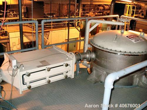 Used Netzsch Condux Fine Classifier System. Consists of Netzsch Condux fine classifier, model CFS 30/HD-S-DSF-T. 5 hp, carbon steel construction, hopper, dust collector, piping, valves, controls.