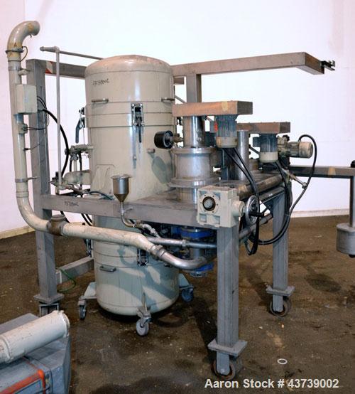 Used Neuman & Esser Impact Classifier System, 304 Stainless Steel. Consisting Of: (1) Radial Classifier, model SDR3.8-4.8BD, serial#z5520. Driven by a 3.45 kw, 3/60/460 volt, 3495 rpm motor, wheel dr...