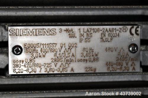 Used Neuman & Esser Impact Classifier System, 304 Stainless Steel. Consisting Of: (1) Radial Classifier, model SDR3.8-4.8BD, serial#z5520. Driven by a 3.45 kw, 3/60/460 volt, 3495 rpm motor, wheel dr...