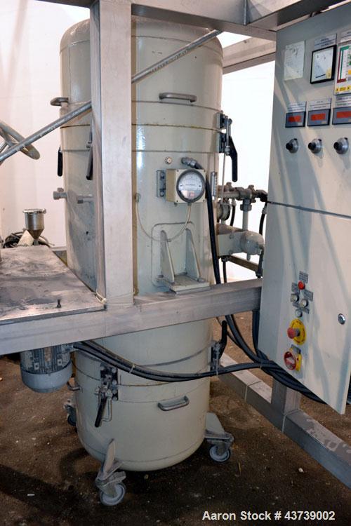 Used Neuman & Esser Impact Classifier System, 304 Stainless Steel. Consisting Of: (1) Radial Classifier, model SDR3.8-4.8BD, serial#z5520. Driven by a 3.45 kw, 3/60/460 volt, 3495 rpm motor, wheel dr...