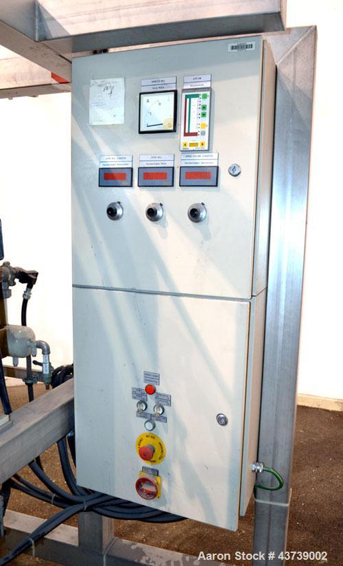 Used Neuman & Esser Impact Classifier System, 304 Stainless Steel. Consisting Of: (1) Radial Classifier, model SDR3.8-4.8BD, serial#z5520. Driven by a 3.45 kw, 3/60/460 volt, 3495 rpm motor, wheel dr...