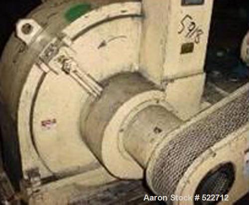 USED: Prater grinder/classifier mill, model CLM75, carbon steel construction. With approximate 9.5" x 9.5" feed opening into mill and 9.5" x 8" discharge from classifier. Swing open door for easy cle...