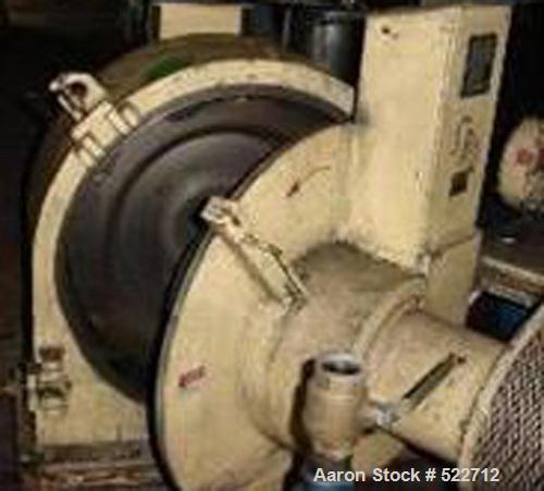 USED: Prater grinder/classifier mill, model CLM75, carbon steel construction. With approximate 9.5" x 9.5" feed opening into mill and 9.5" x 8" discharge from classifier. Swing open door for easy cle...
