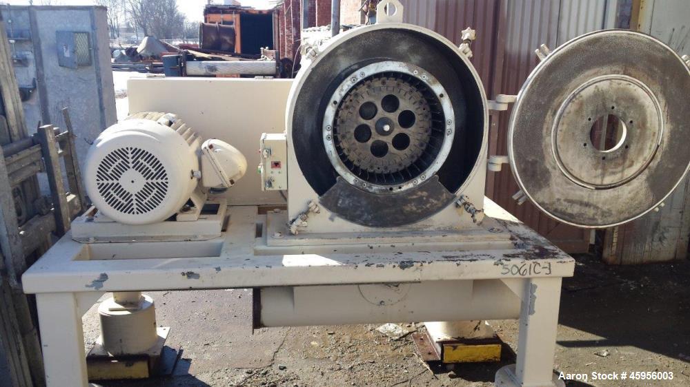 Used- Prater Find Grinding Mill, Model M24/UT33 with P8H-I-J internals. Carbon steel. 50 hp 230/460v xp, Year 1999.