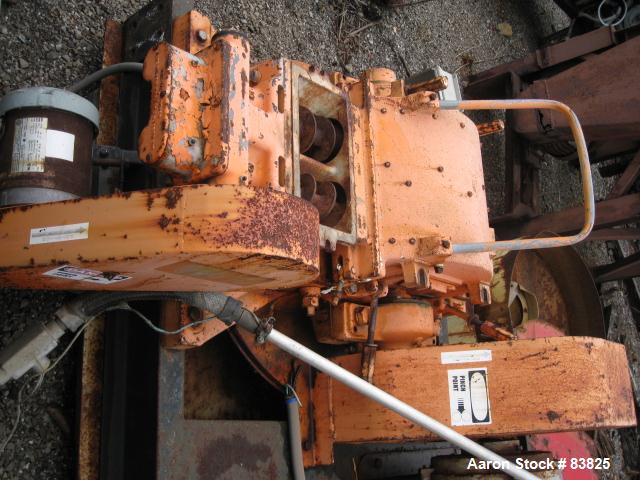 USED: Pulva Corp Pulverizer, model C, carbon steel. Double screw feed. Driven by a 3/4 hp motor. Main drive is a 40 hp, 230/460 volt motor. Base mounted.