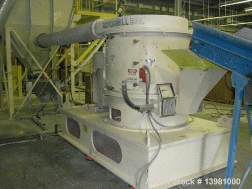 Used-USED: Rotomill Model 500-5 300 HP Pulverizing Rotor. 
Includes RotorMill, model 4500-5, mfg 11/2004. 250 hp, 1784 rpm, ...