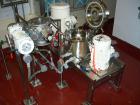 Used: Hosokawa Mikro classifier mill, model ACM10PSR11, 316 stainless steel. Rotor speed 6900 rpm, driven by a 15/10 hp motor, classifier speed 1000-4000 rpm, driven by a 2/3hp motor. Includes dust c...