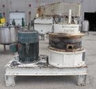 Used Mikro Air Classifying Mill, Model 60ACM, Carbon Steel. Approximate 30’’ diameter grinding chamber. Maximum rotor speed 3000 rpm, driven by a 100 hp, 3/60/460 volt, 1750 rpm motor. Top mounted se...