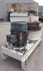 Used Mikro Air Classifying Mill, Model 60ACM, Carbon Steel. Approximate 30’’ diameter grinding chamber. Maximum rotor speed 3000 rpm, driven by a 100 hp, 3/60/460 volt, 1750 rpm motor. Top mounted se...