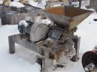 Used Mikro Pulverizer, Model 2DH, Carbon Steel. Rotor with (2) rows of swinging hammers. Dual screw feed driven by a 3/4 hp, 3/60/208-220/440 volt motor. Main drive is 15 hp, 3/60/208-220/440 volt mo...