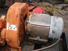 USED: Pulva Corp Pulverizer, model C, carbon steel. Double screw feed. Driven by a 3/4 hp motor. Main drive is a 40 hp, 230/460 volt motor. Base mounted.