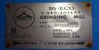 Used Stainless Steel Sweco Vibro Energy Dry Grinding Mill, Model DM70-RC