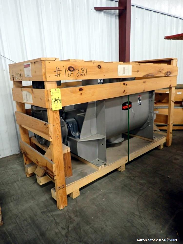 Used Kason Ribbon Blender, Stainless steel. Cat No. SEW Drive KA87DRN100L4/DH; Tag: 334848