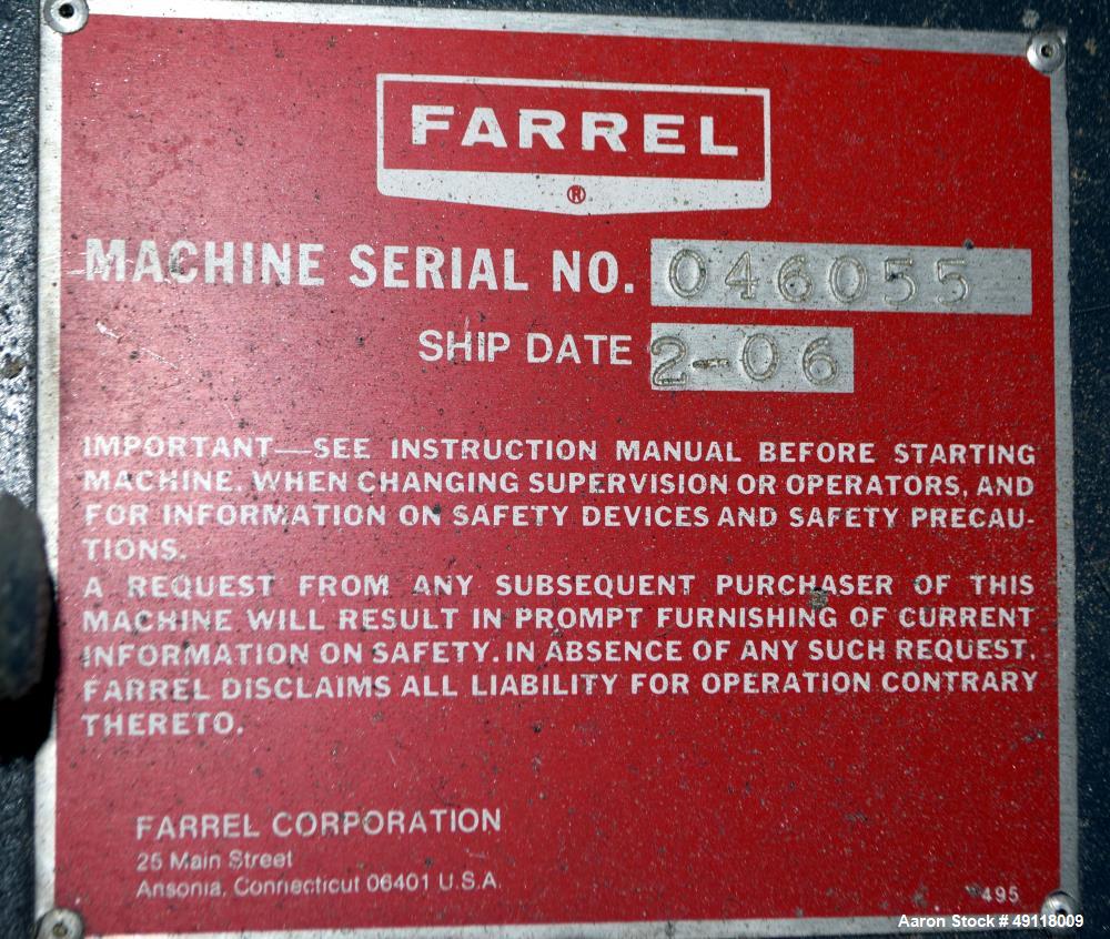 Used- Farrel Banbury Mixer, Model 1D