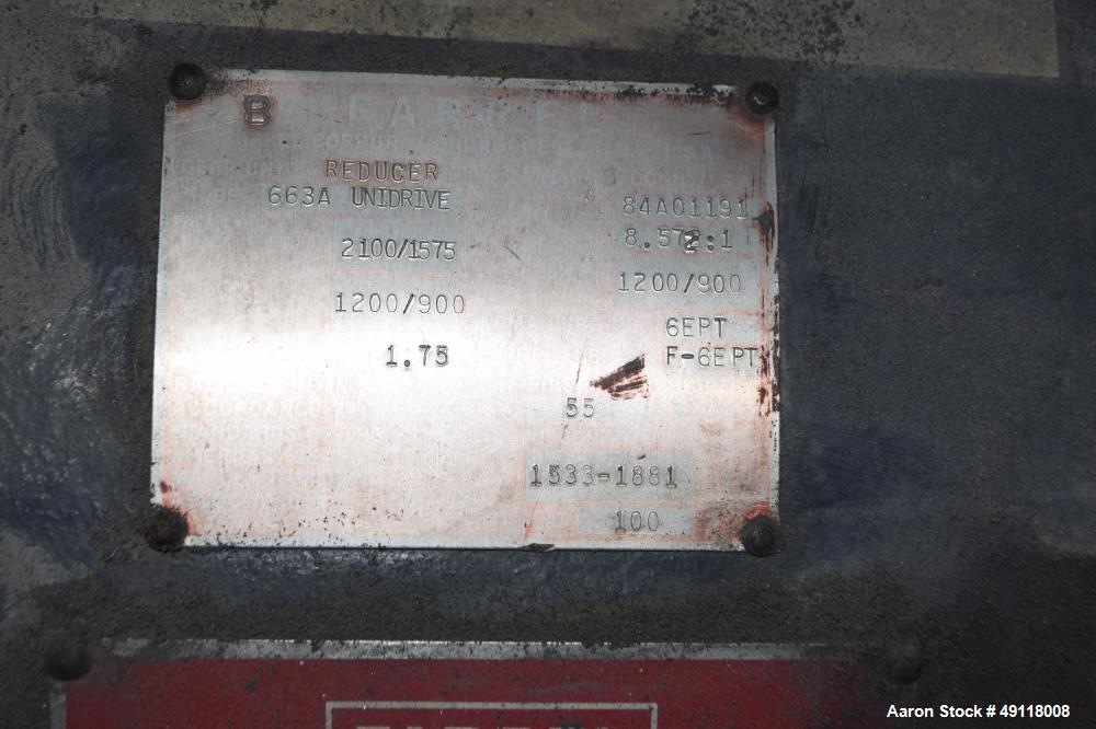 Used Farrel Banbury Mixer, Model F80.