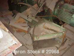 Used Banbury Mixer, Model 00, Carbon Steel. Chrome plated steel rotor, body and ends. Capacity 5 pounds at 1.25 SP gravity, cored rotors and bowl. Flat style floating weight. Side open swing doors (2...