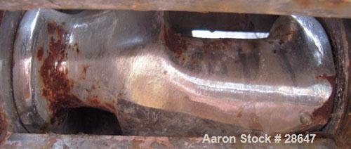 Used Farrel-Birmingham Banbury Mixer,  Model B, Carbon Steel. 2.6 pound capacity, side open design. Air operated feed ram with flat style floating weight. Two wing rotor. 4 speed drive. Driven by a 2...