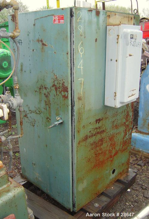 Used Farrel-Birmingham Banbury Mixer,  Model B, Carbon Steel. 2.6 pound capacity, side open design. Air operated feed ram with flat style floating weight. Two wing rotor. 4 speed drive. Driven by a 2...