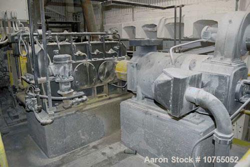 Used-Farrell/Banbury Model F80 Intensive Mixer. Mixing chamber has an 80 liter net volume capacity and is rated for approxim...
