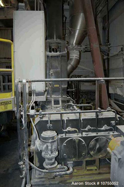 Used-Farrell/Banbury Model F80 Intensive Mixer. Mixing chamber has an 80 liter net volume capacity and is rated for approxim...