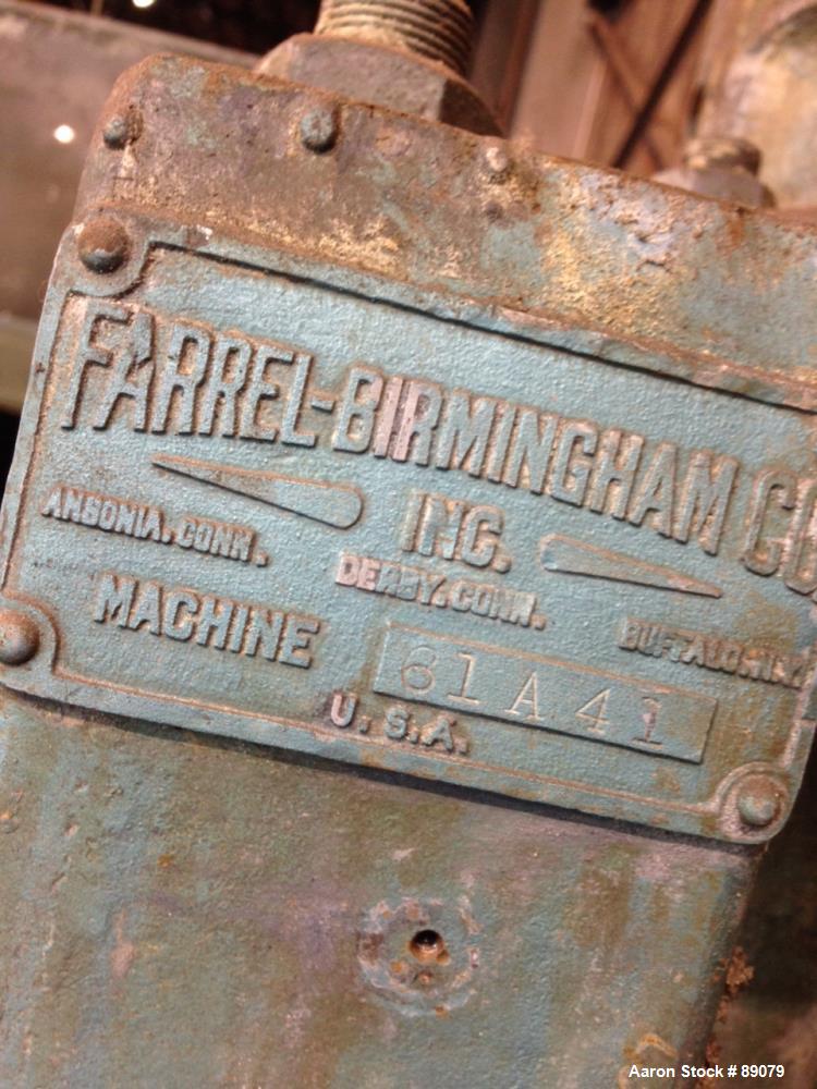 Used Farrel Banbury Mixer, Model F80