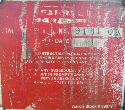 Used Farrel Banbury Mixer, Model F80