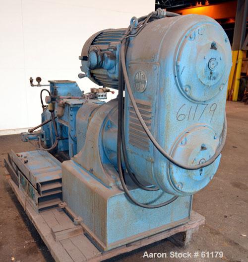 Used Teledyne Readco 5" High Intensity Batch Mixer Compounder, 100 Cubic Inch (0.43 gallon), 304 Stainless Steel. Jacketed bowl, cored rotors, co-rotating design. 5-1/2" x 5" Top feed opening with ho...