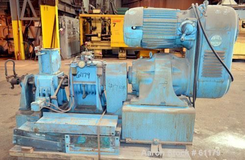 Used- Teledyne Readco 5" High Intensity Batch Mixer Compounder, 100 Cubic Inch (0.43 gallon), 304 Stainless Steel. Jacketed ...