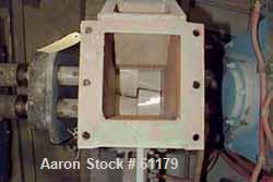 Used Teledyne Readco 5" High Intensity Batch Mixer Compounder, 100 Cubic Inch (0.43 gallon), 304 Stainless Steel. Jacketed bowl, cored rotors, co-rotating design. 5-1/2" x 5" Top feed opening with ho...