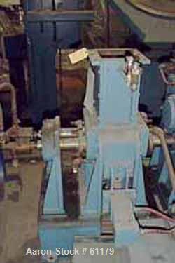 Used Teledyne Readco 5" High Intensity Batch Mixer Compounder, 100 Cubic Inch (0.43 gallon), 304 Stainless Steel. Jacketed bowl, cored rotors, co-rotating design. 5-1/2" x 5" Top feed opening with ho...