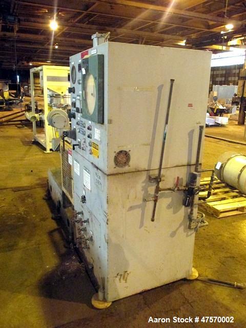 Used Stewart Bolling Lab Internal Rotor Mixer, Model 00. 1.6 Liter mixer volume, driven by a 30hp DC motor with SCR control. Serial# 1.88.13977.