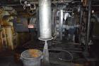 Used Farrel Banbury Mixer, Model 9D. Approximate chamber gross volume 182 liters (48 gallons, 11,120 cubic inches), approximate compound capacity 390 pounds. Jacketed chrome plated sides and door top...