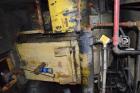 Used Farrel Banbury Mixer, Model 9D. Approximate chamber gross volume 182 liters (48 gallons, 11,120 cubic inches), approximate compound capacity 390 pounds. Jacketed chrome plated sides and door top...