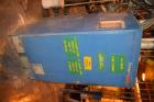 Used Farrel Banbury Mixer, Model 9D. Approximate chamber gross volume 182 liters (48 gallons, 11,120 cubic inches), approximate compound capacity 390 pounds. Jacketed chrome plated sides and door top...