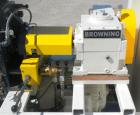 Used Farrel Laboratory Size Banbury Mixer, Model BR1600. Chamber net volume 1.6 liters (0.41 gallons), approximate compound capacity 1.2 kg (2.6 pounds). Jacketed stainless steel sides, rated 150 psi...