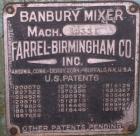 Used Farrel-Birmingham Banbury Mixer,  Model B, Carbon Steel. 2.6 pound capacity, side open design. Air operated feed ram with flat style floating weight. Two wing rotor. 4 speed drive. Driven by a 2...