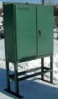 Used Farrel Banbury Mixer, Model 00C. Jacketed chamber, drop door design, rated 150 PSI water or steam. Wing style cored rotors, approximately 125/62.5 RPM. Gross chamber liquid capacity 1.2 gallons....