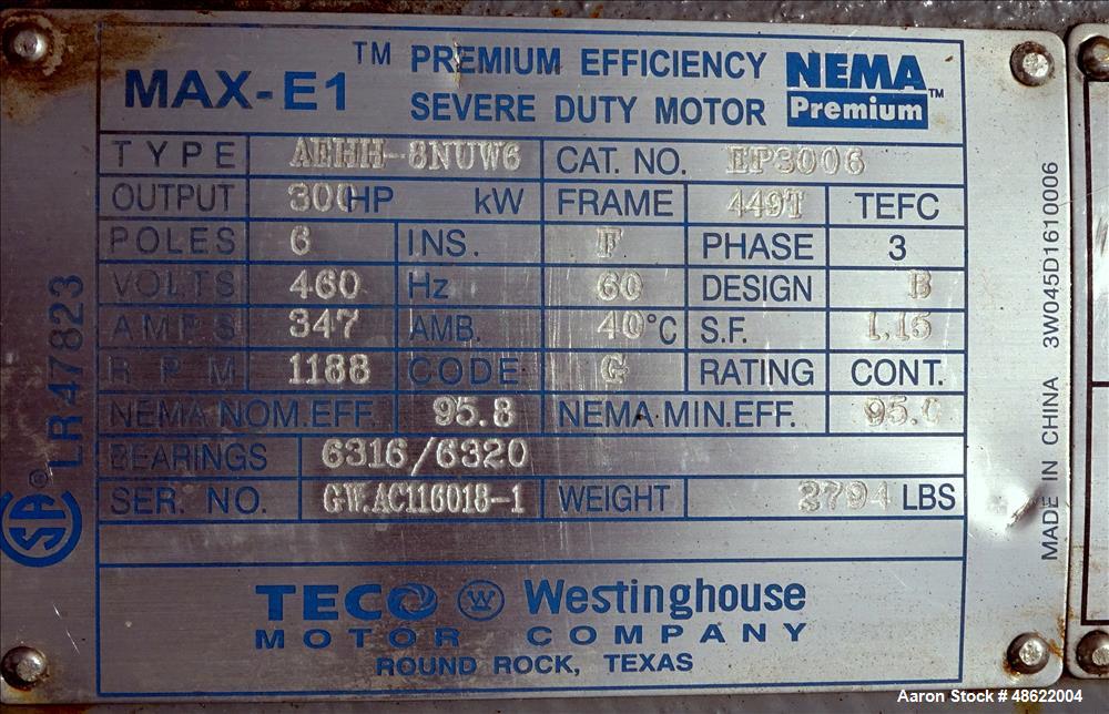 Used Continuous Pin Mixer, Carbon Steel.
