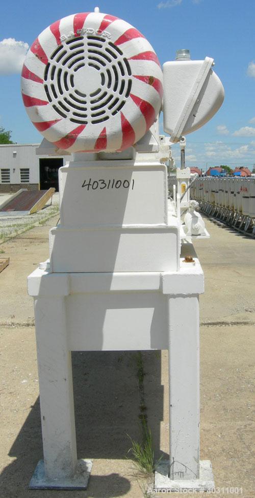 Used Teledyne Readco 7 7/8" Twin Shaft Screw Processor, 304 stainless steel. (2) 7 7/8" diameter x approximate 60" long shafts. Carbon steel jacketed clamshell design, barrel rated 150 psi at 450 deg...