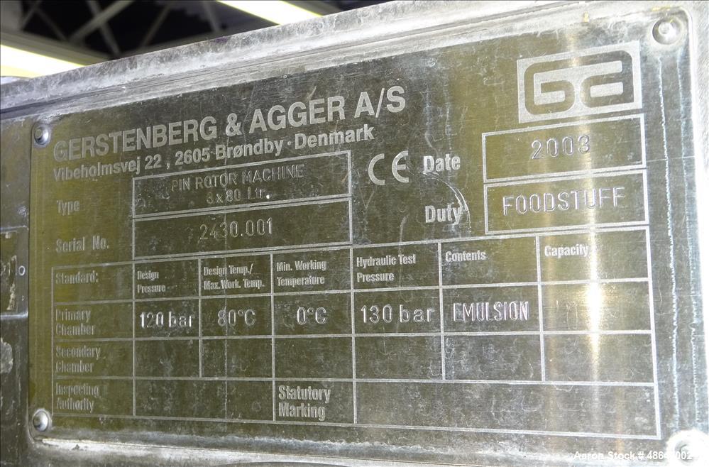 Used Gerstenberg & Agger Pin Rotor Machine